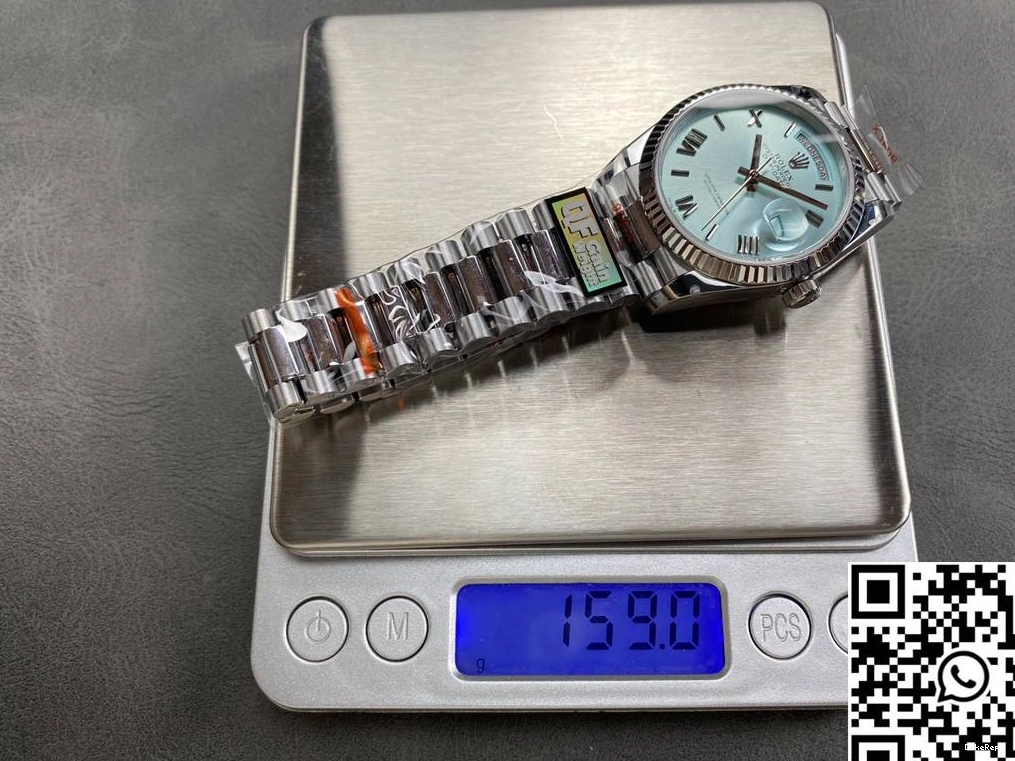 Steel Tungsten White Rolex M128236-0018 36mm Dial v5 Date Day QF Factory 1226